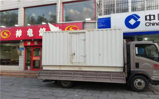 荣邦乡出租发电机施工案例